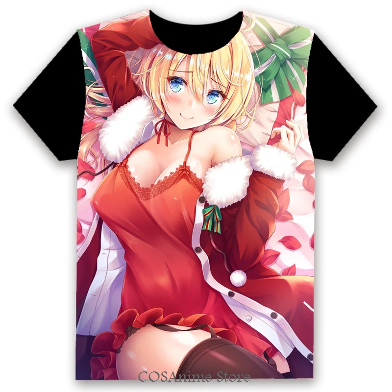 Camiseta de manga corta para hombre y mujer, camisa básica 3D de Cosplay, No attrue, informal, regalo de Navidad