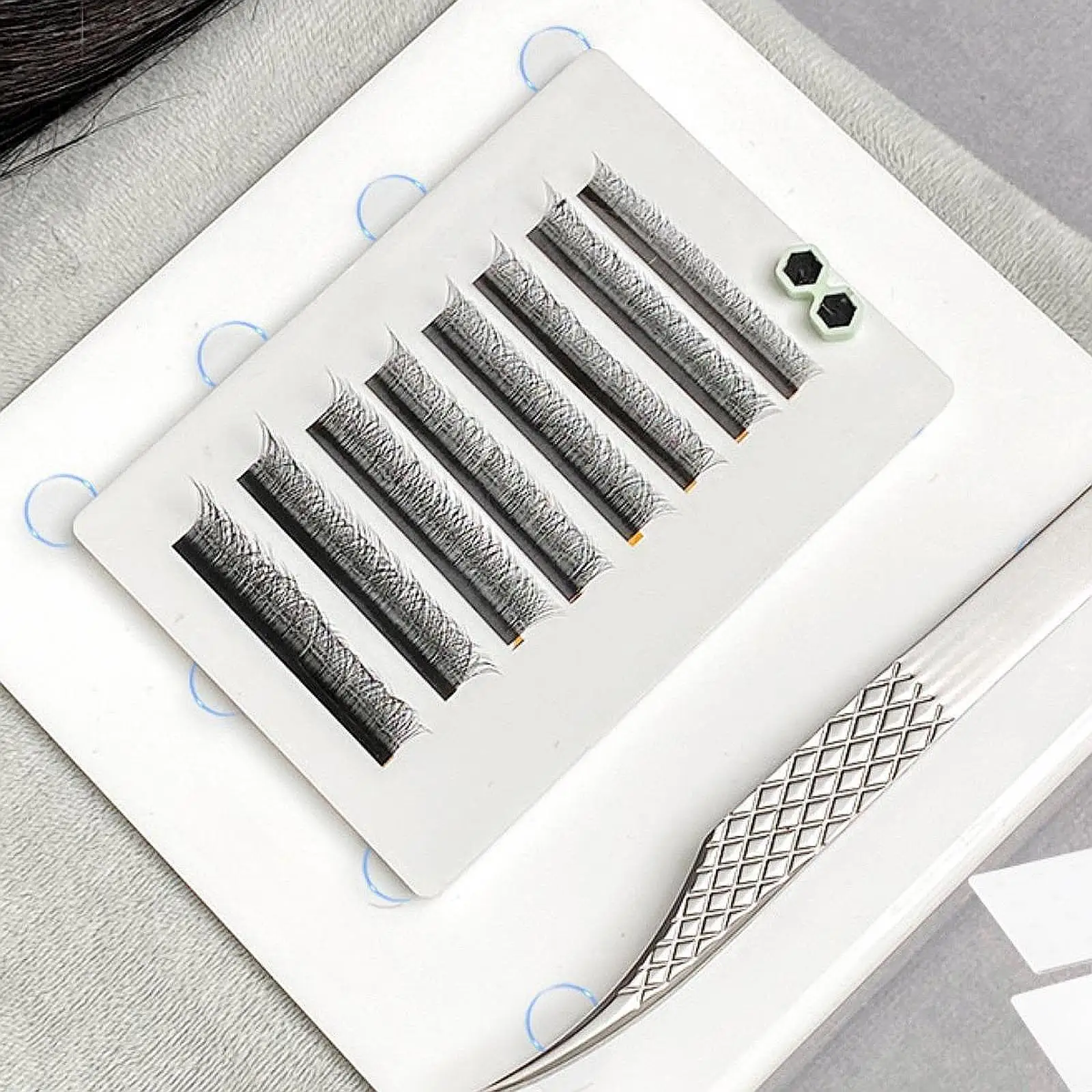 Wimpernverlängerungskissen, Regal, Wimpernverlängerungswerkzeug, Organizer, Regal, Vitrine, Werkbank, für Frauen und Mädchen