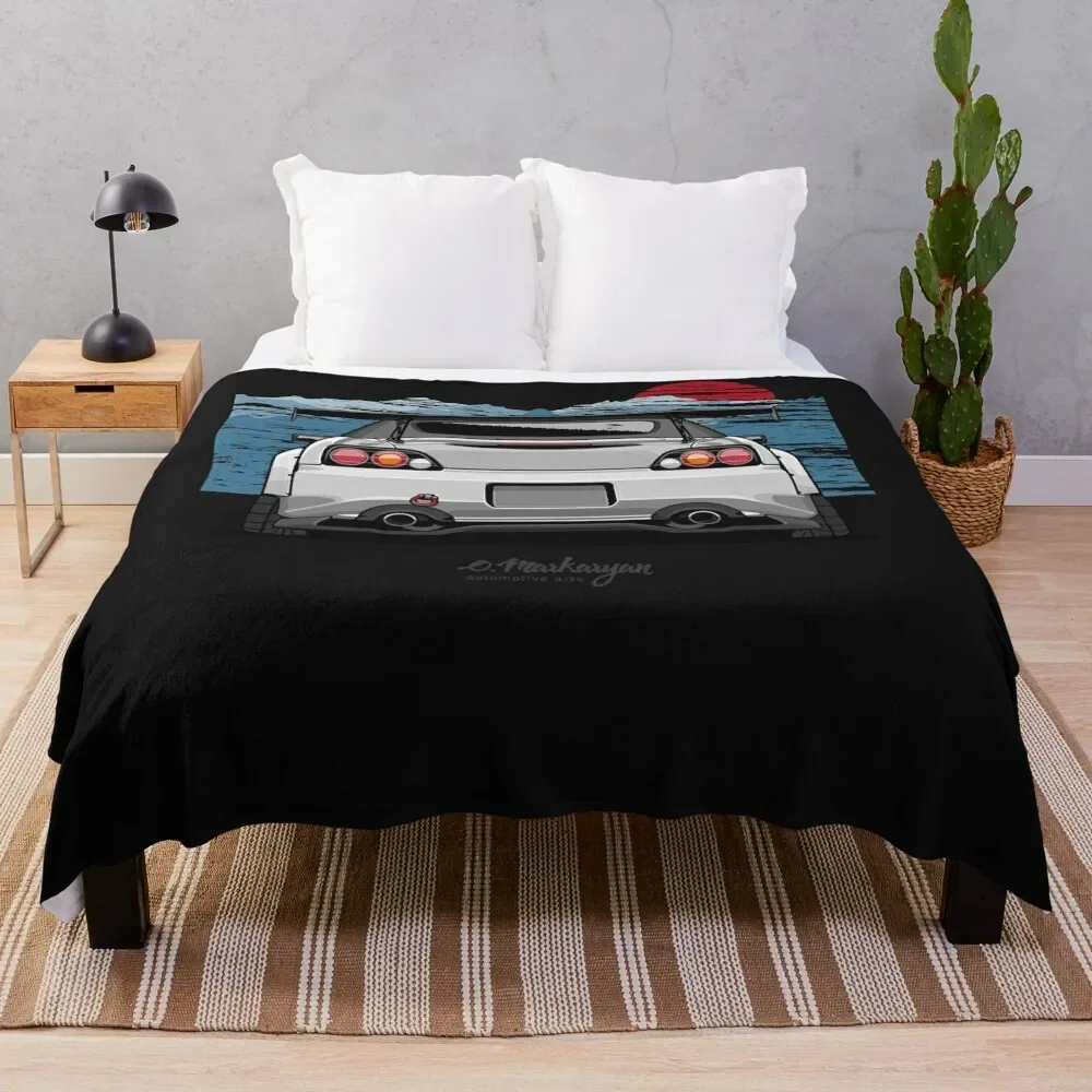 S2000 (white) Essential T-Shirt.png Throw Blanket Flannel Fabric Soft Plaid Blankets