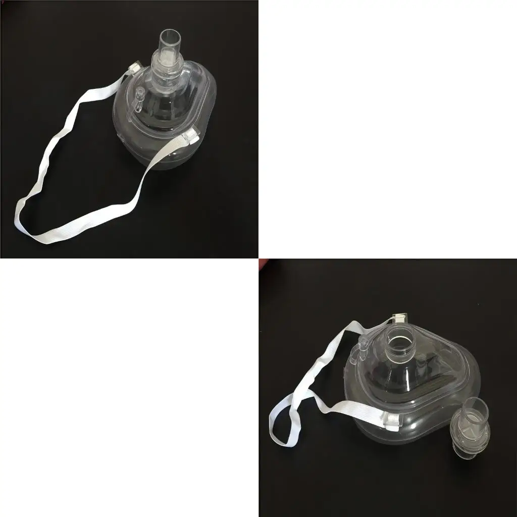 Emergency CPR Mask for First Aid Reusable Transparent Mask