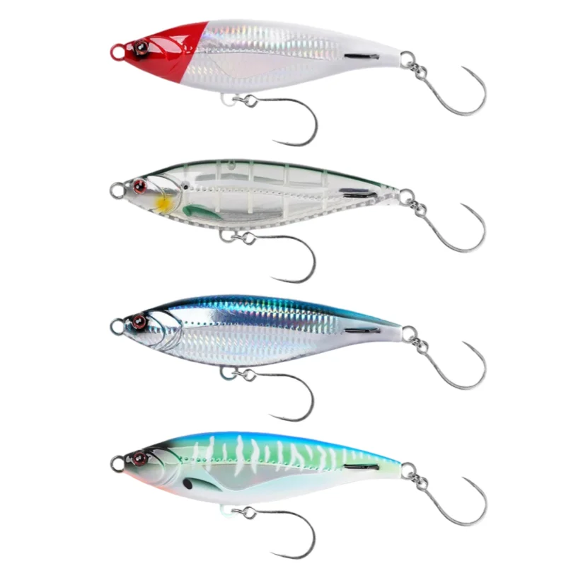 

Noeby 4pcs 115mm 43g Fishing Vibration Sinking Hard Lure Pike Wobbler Artificial Bait Vib Baits Bass Lures