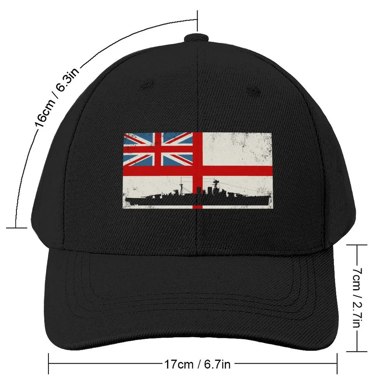 HMS HOOD British Navy flag Baseball Cap Sports Cap Trucker Hat Dropshipping Women Caps Men's