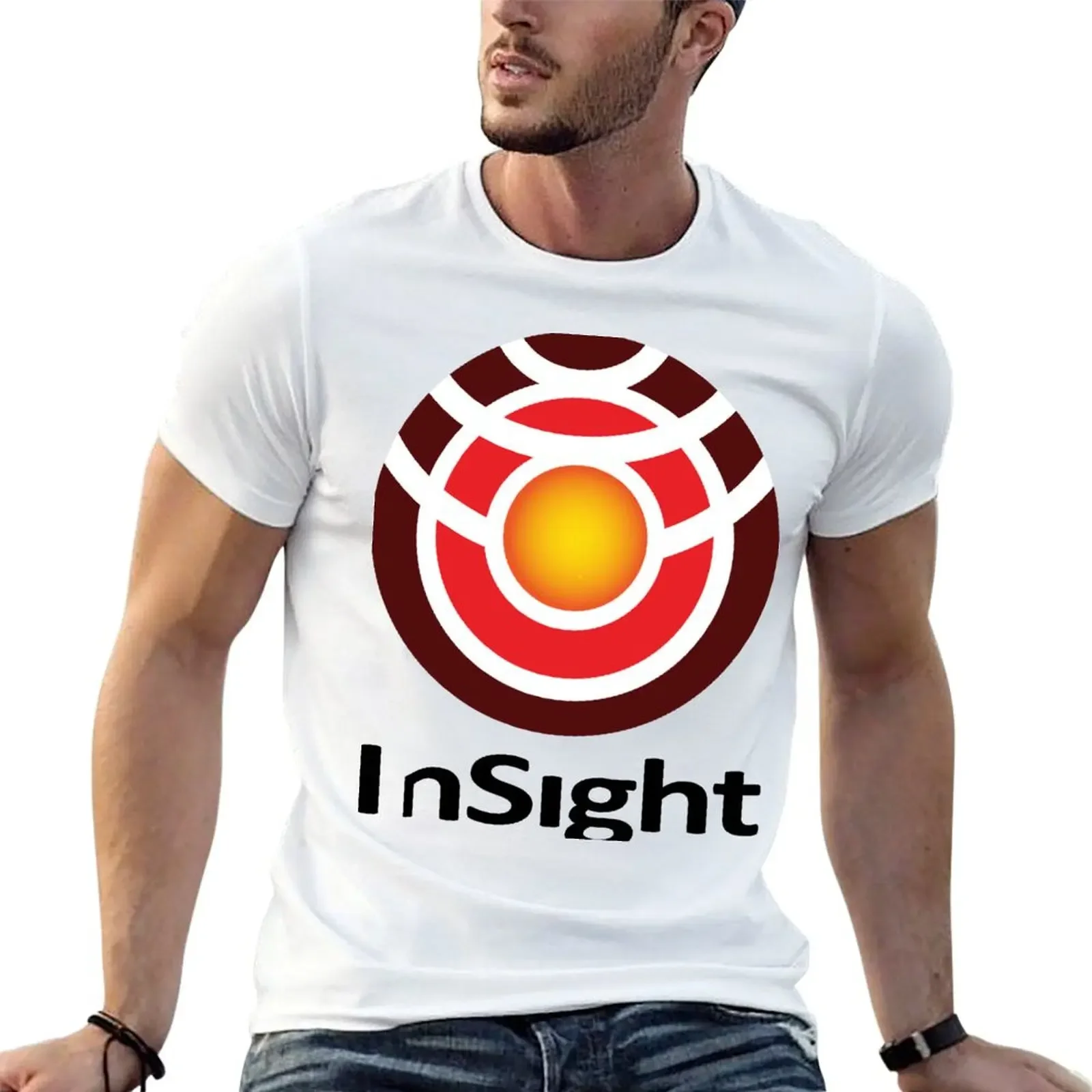 InSight Program Logo T-Shirt oversized boys whites fashion shirts funny t shirts for men