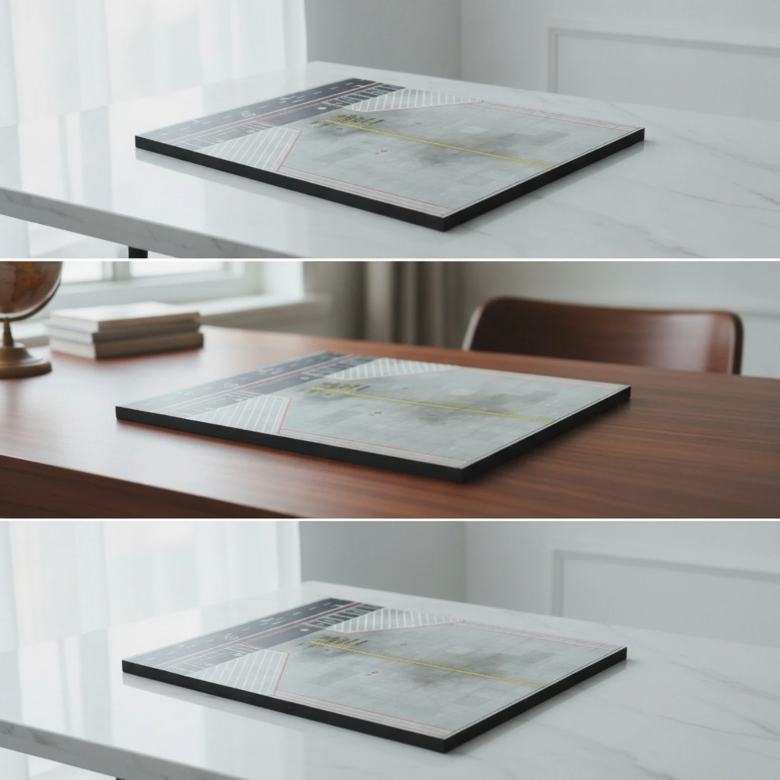 Airport Display Base 1:400 Scale Diorama Base Apron Display Board Miniature Terrain Platform Pre-Assembled view 3