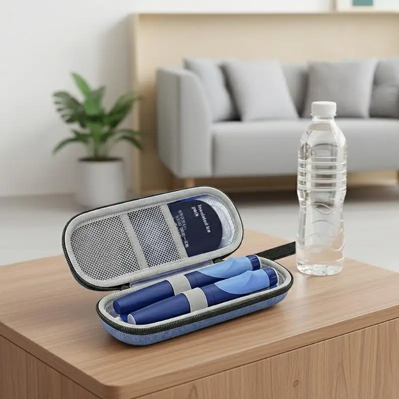 

【L】Insulin Cooler Travel Case with Digital Display Leak Proof Insulin Medicine Organizer Bag for Business Travel Use