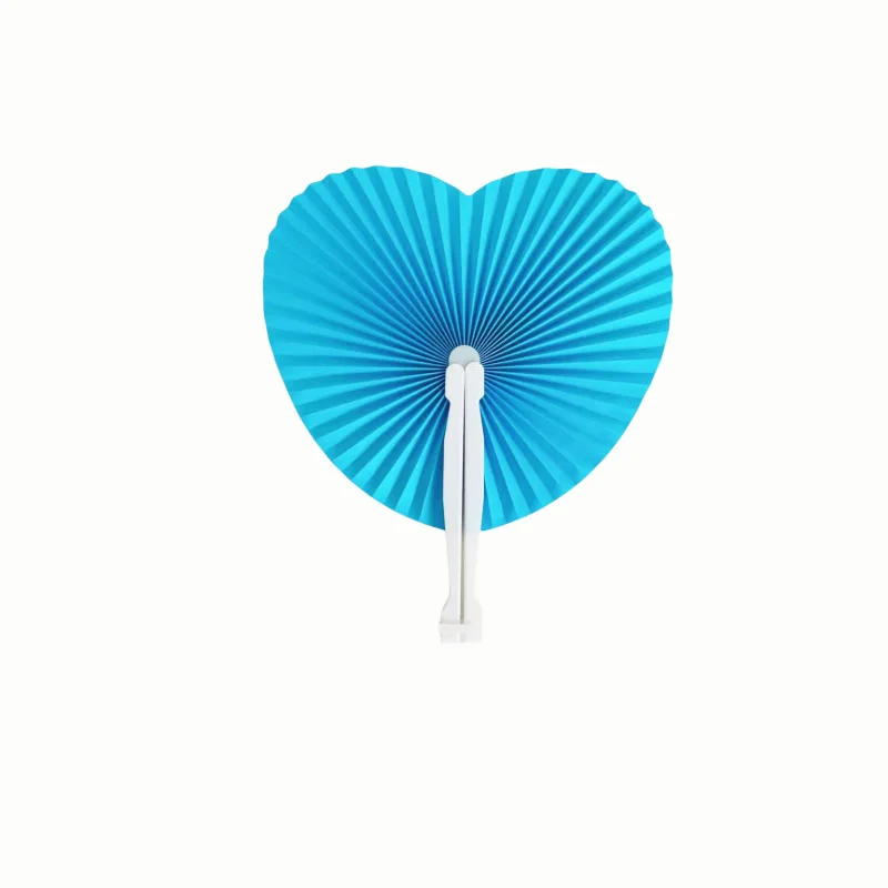 1PC White Folding Paper Fan for Kids Birthday Party, Wedding Guest Gifts, Baby Shower, Country Home Decor, Piñata Filler 14.5cm view 2