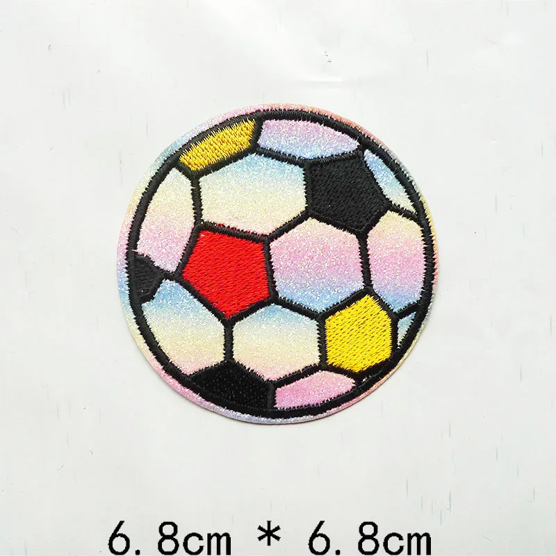 1 Pcs  Iron On Basketball Embroidered Patches For Boy Clothing Soccer Stickers DIY Sport Balls Appliques Jeans Coat Badges