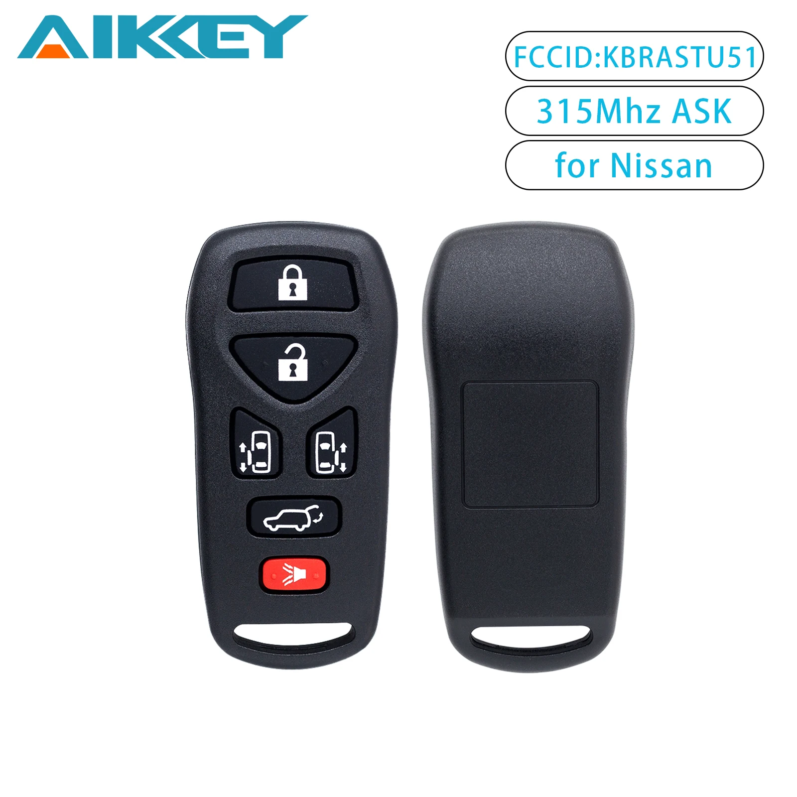 

Remote Car Key 315Mhz FCCID:KBRASTU51 for Nissan Quest 2004 2005 2006 2007 2008 2009 2010