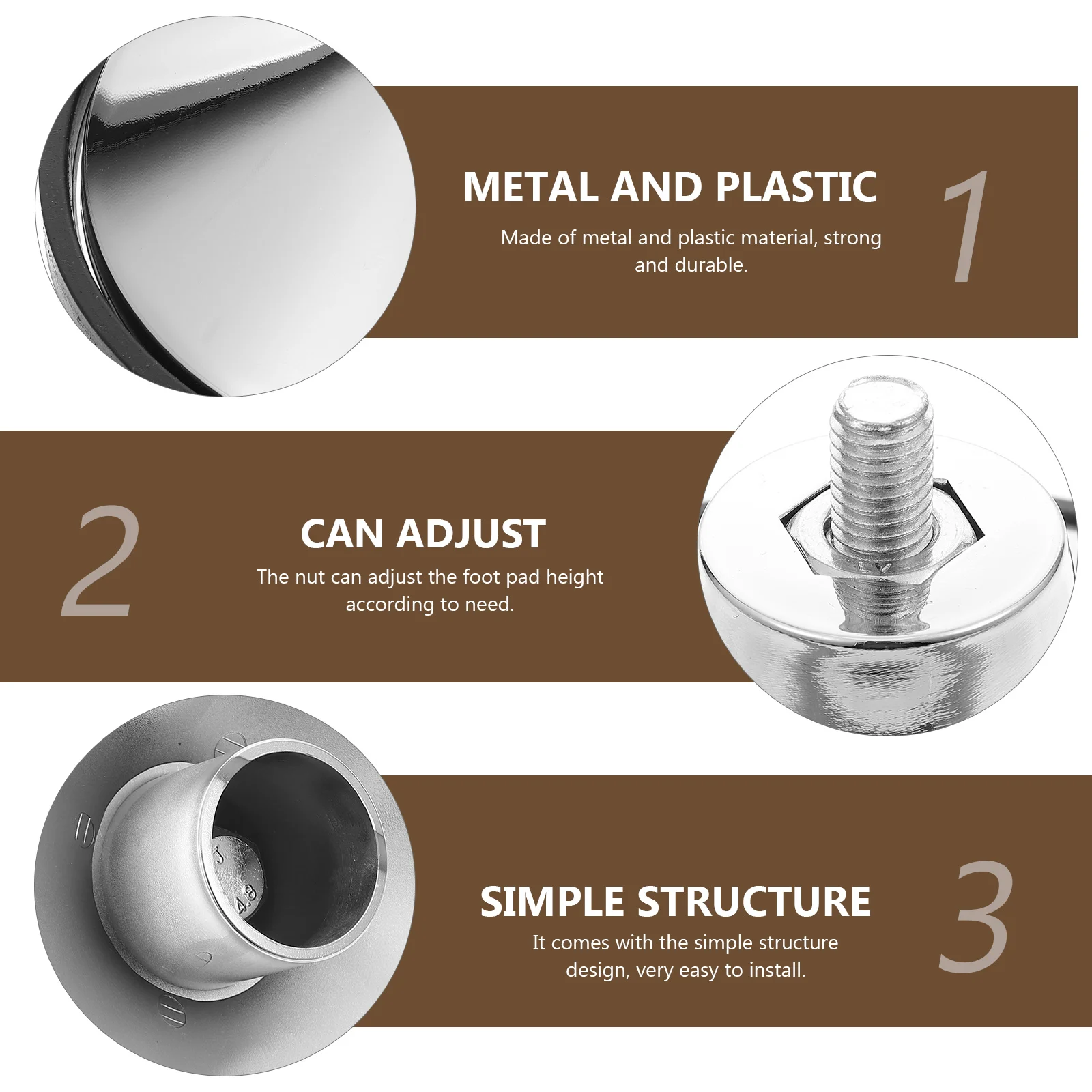 Billiard Table Leg Risers Adjustable Pool Levelers Football Machine Mat Feet Pad Adjustment Mats Elevating