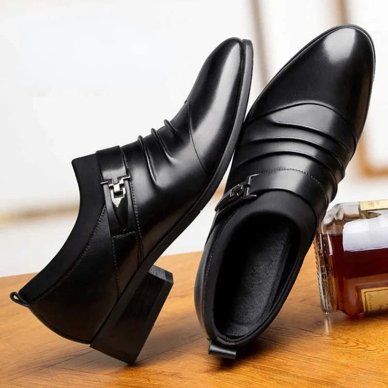 Men Shoes Classic Dress Shoes Luxury Oxfords Leather Shoes for Men Business Casual Loafers Plus Size Wedding Formal Shoe Zapatos