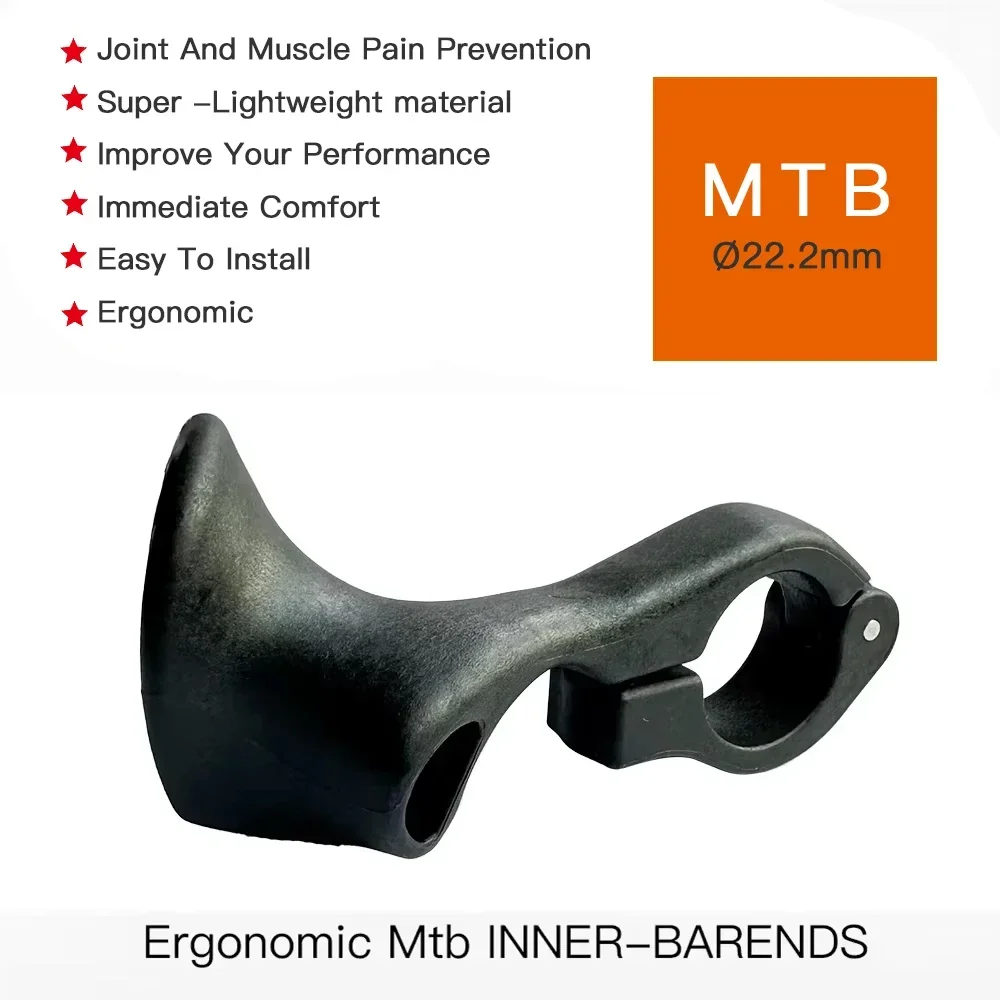 Ergonomisches Design des inneren Stangenendees des Mountainbikes, Mountainbike Mountain Road Gravel City Bike Lenkerende, Fahrradteile