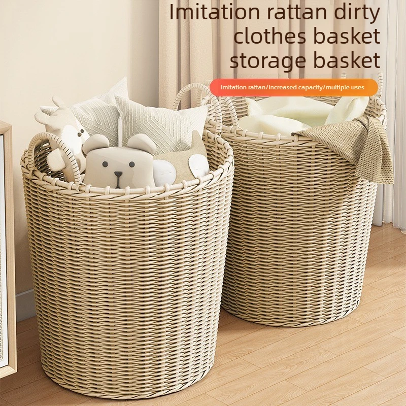 Large Laundry Hamper for Bathroom Dirty Clothes Storage Basket with Handle Sturdy Collapsible-Free Bin for Laundry Room & Home
