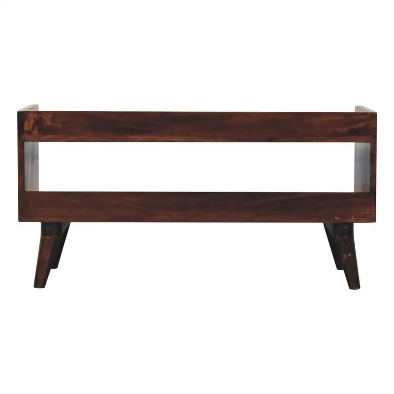 

Solid Wood Walnut Nordic Storage Bench with Spacious Compartment for Home Organization