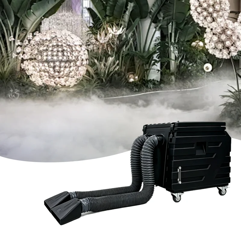 【High Quality】Heavy Duty 6000W Waterproof Dry Ice Fog Machine DMX Controlled Outdoor Wedding Stage Low Lying Effect Professional