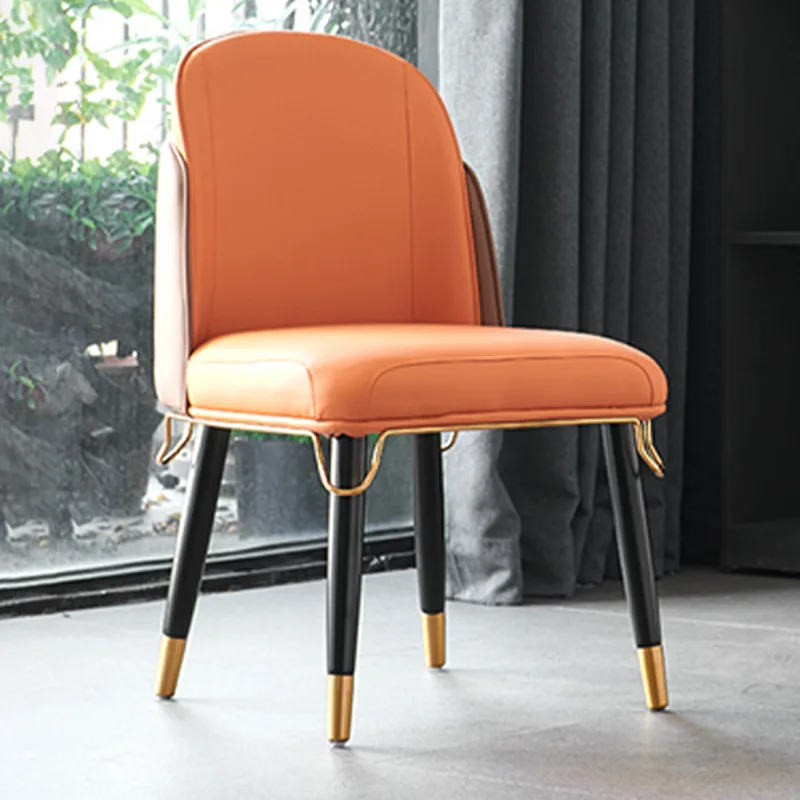 Modern Light Luxury Dining Home Chair Back otel Cafe Leisure Chair High-end Club Negotiation Stool