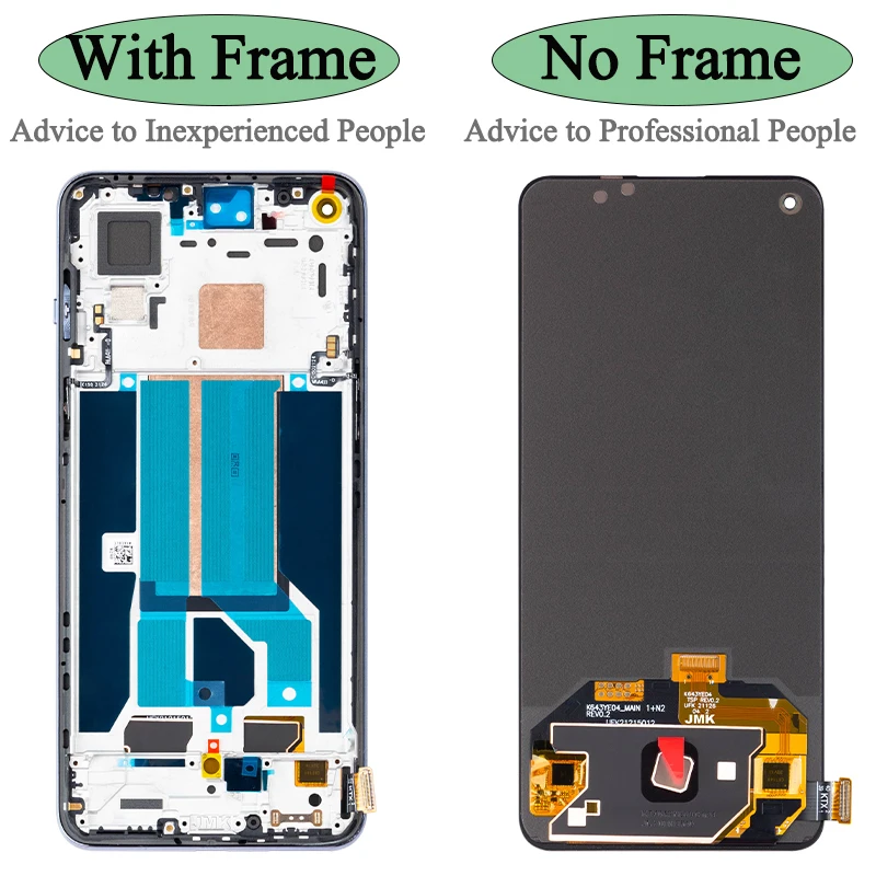 DN2101 DN2103 100% przetestowany wyświetlacz Premium Lcd dla OnePlus Nord 2 5G Wyświetlacz Ekran dotykowy Digitizer Panel Montaż Lcd Scren Z Ramką — zdjęcie produktu 2
