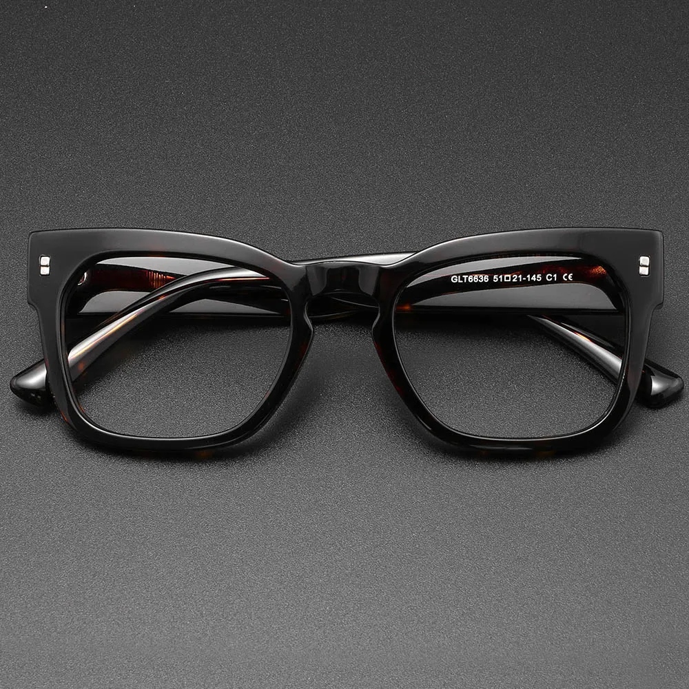 Trending Rivets Sun Glasses eyeglasses Male Luxury Brand Designer Thick Acetate Frame Square Sunglasses óculos de sol masculino