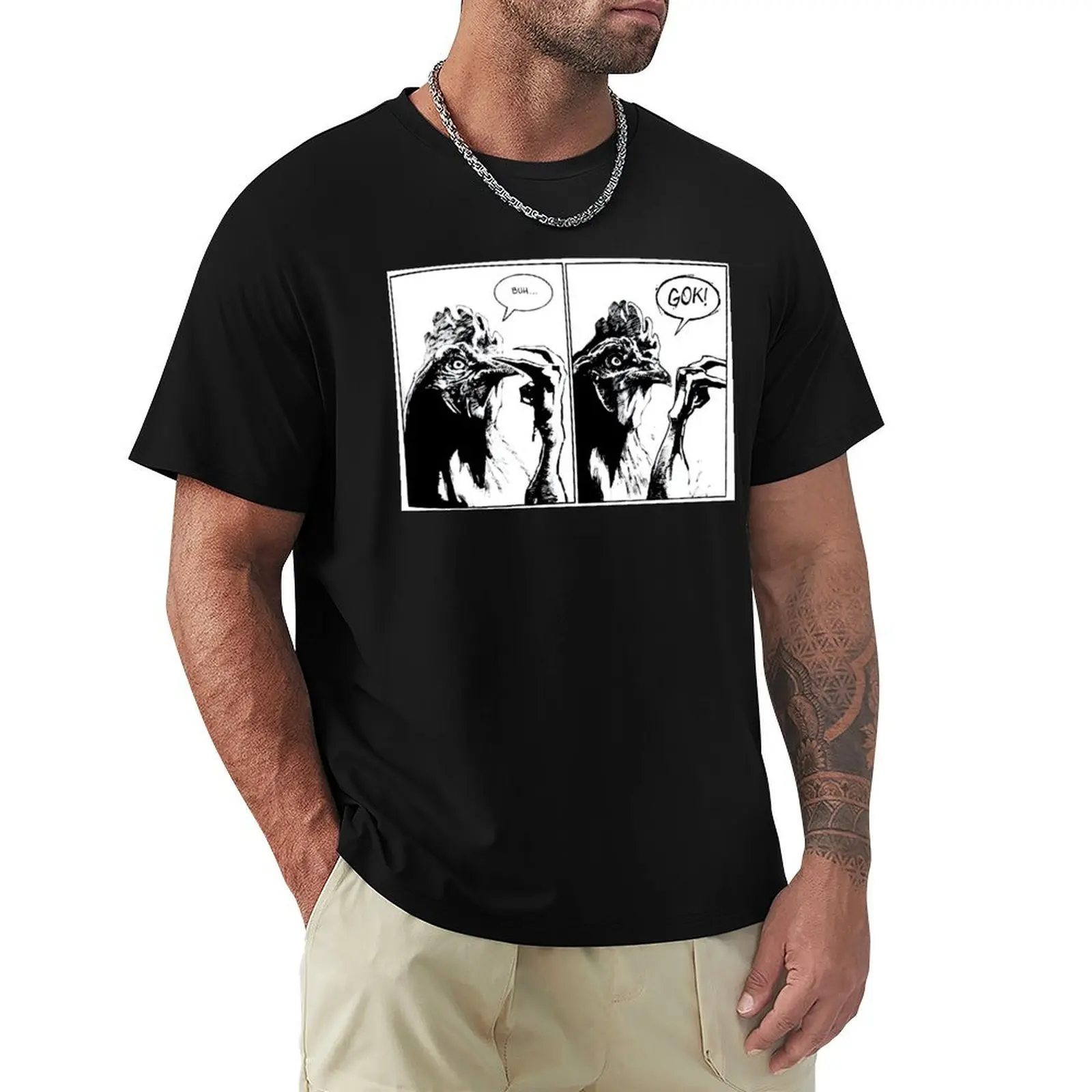 

Buh Gok - It's watching T-Shirt Retro Graphic Print T-Shirt