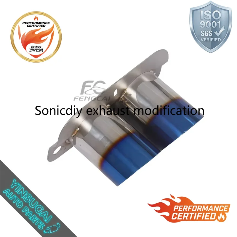 Upgraded Exhaust System for Porsche 992 GT3 High-performance Stainless Steel Blued Dual Full Titanium Catback System