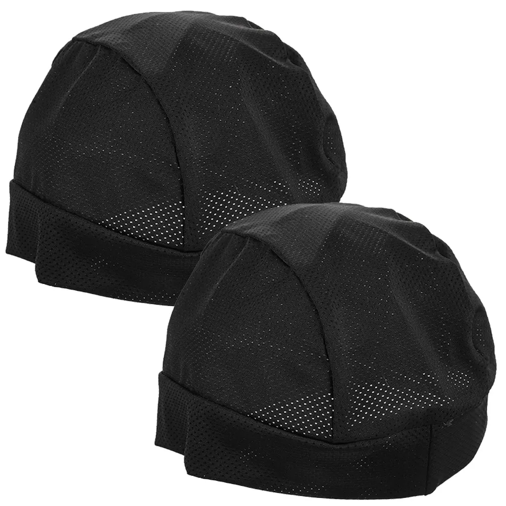 

2Pcs Breathable Liner Elastic Skull Hat Soft Comfortable Inner Cover for Outdoor Riding Cycling Sports