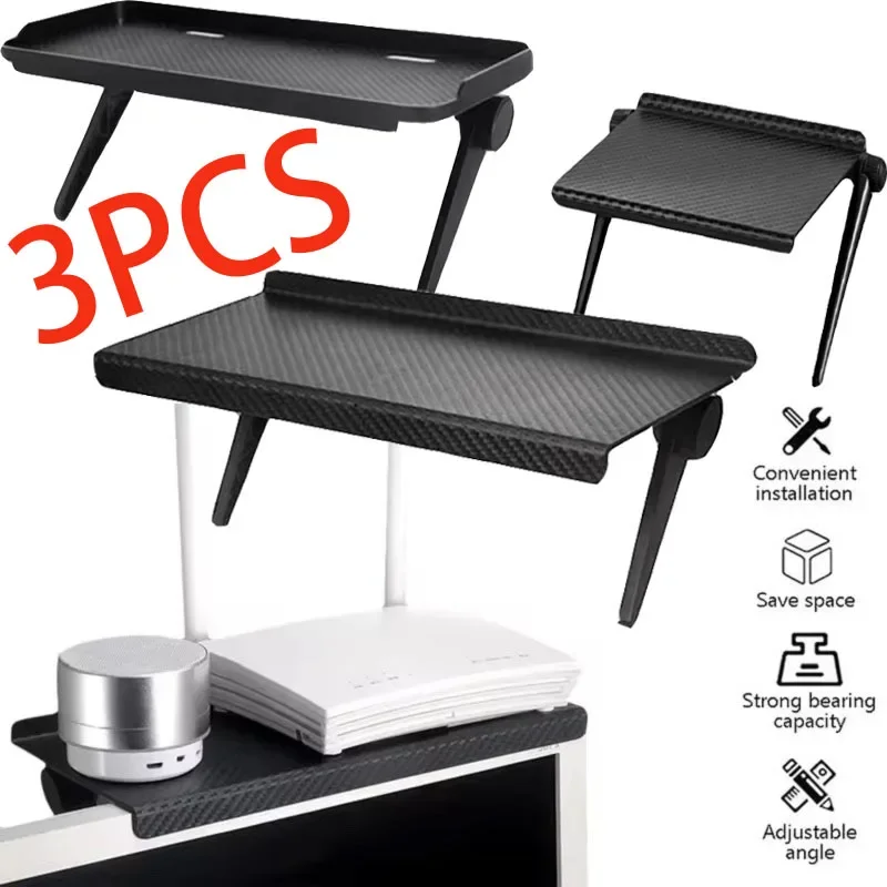 

TV Screen Top Storage Shelf Adjustable Computer Monitor Desktop Screen Top Storage Rack Router Shelf Rack Home Organizer
