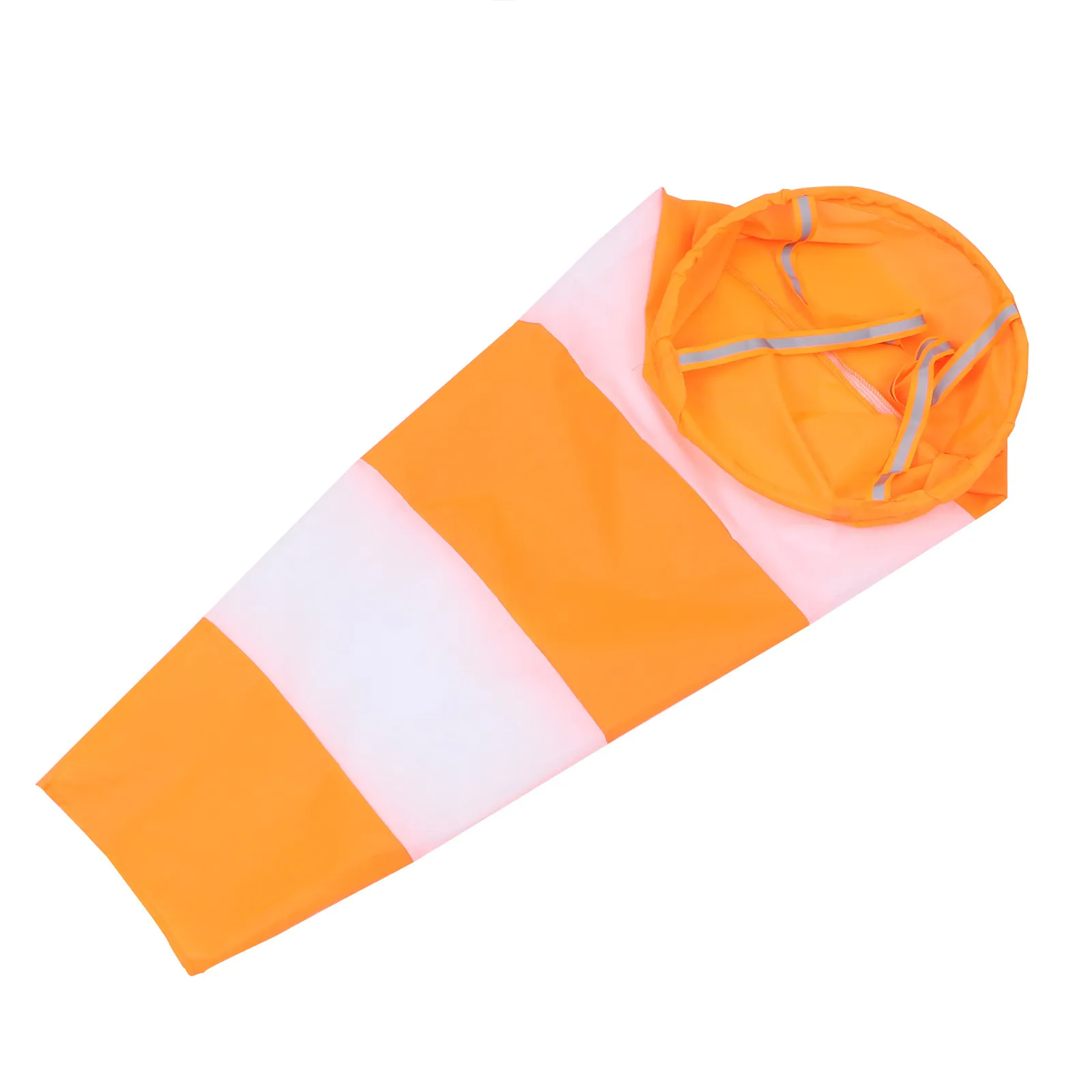 Fluorescent Orange White Wind Direction Measurement Bag Windsock High Visibility Reflective Nylon Outdoor Windsock Garden Decor