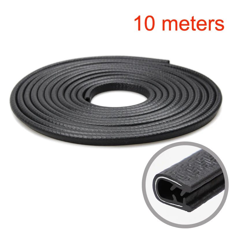 BLALION 10m Autodeurafdichting Randbeschermer Deurbeschermer Beschermende strips Universele autodeuren Kofferbakkap Afdichting Afdichtstrip