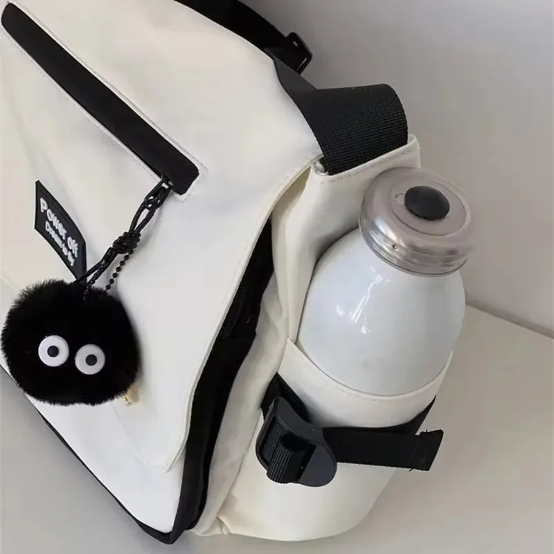 Bolso de mensajero de estilo pijo para mujeres jóvenes y hombres, nuevo franjas de bloqueo de Color, bolso de hombro para libros de estudiantes,