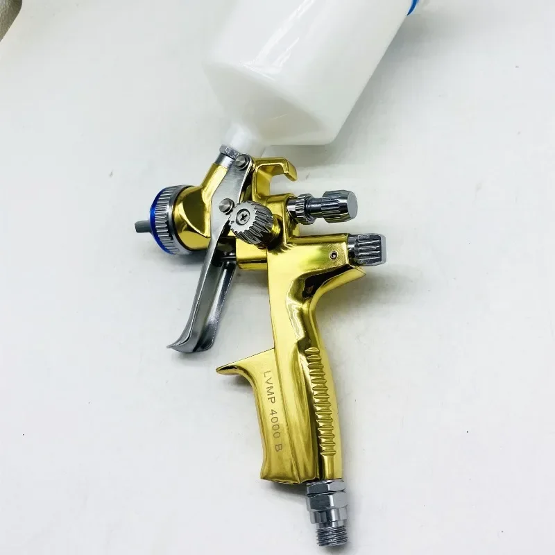 Suntool 4000B LVMP Paint Spray Gun Gravity 1.3mm With 600CC Plastic Tank Repair Air Tools Low Pressure Airbrush