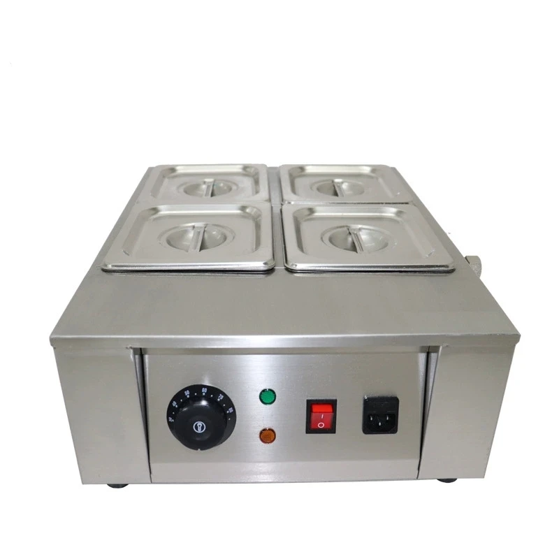 1/2/4 Tanks Chocolate Melter Tempering Machine 3 Models Chocolate Cascade Melting Pot for Kitchen Appliance