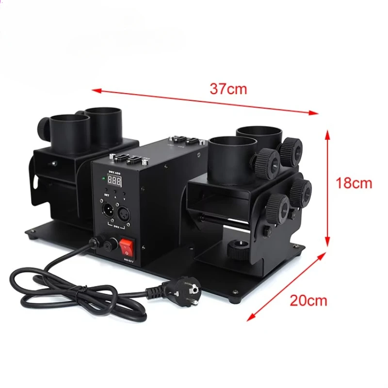 Capable of being daisy chain 4-shot confetti launcher confetti streamer and powder confetti machine Dmx gender reveal