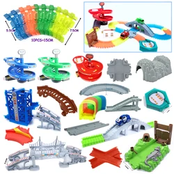 LED Light Cars for Tracks Variety Accessories Electronics Car Lights Glowing Racing Toys DIY Hot Toys For Children Gift L001