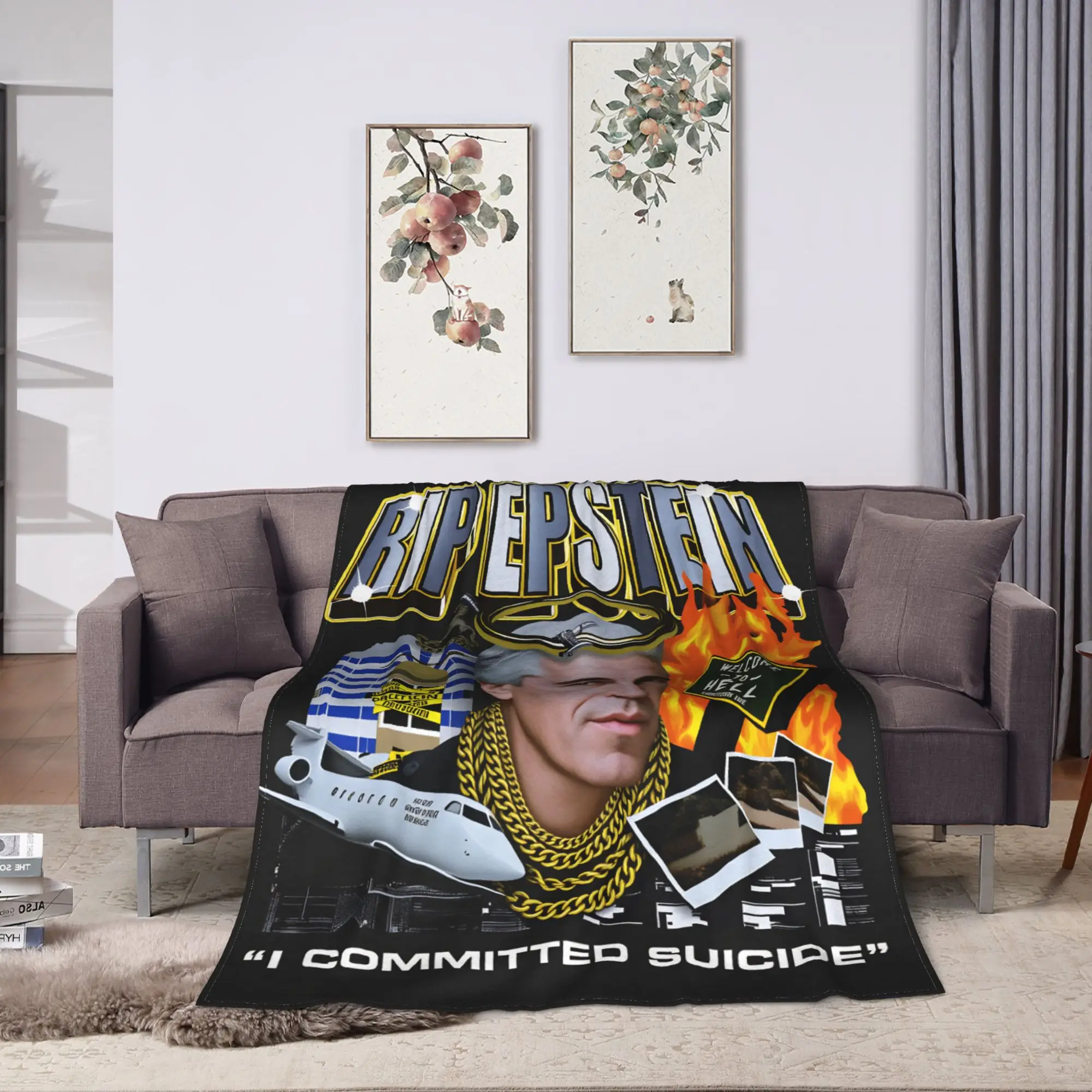 مضحك جيفري Epstein الفانيلا بطانية لينة الدافئة الفراش يلقي لغرفة النوم ديكور الجدة المفرش أريكة غطاء سرير