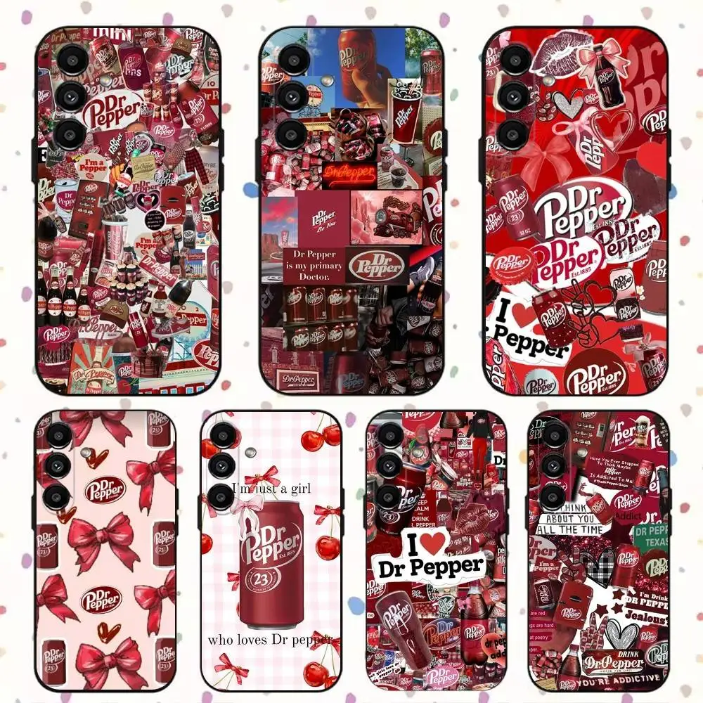 

Fshion Dr-P-Peppers Drink Phone Case For Samsung S24,S21,S22,S23,S30,Ultra,S20,Plus,Fe,Lite,Note,10,9,5G Black Soft Cover