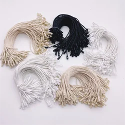 30/50/100pcs 20cm Mixed Black White Beige High Tenacity Waxed String For Backpack/Shoes/Cap Price Tag Rope Diy Clothing Tag Rope