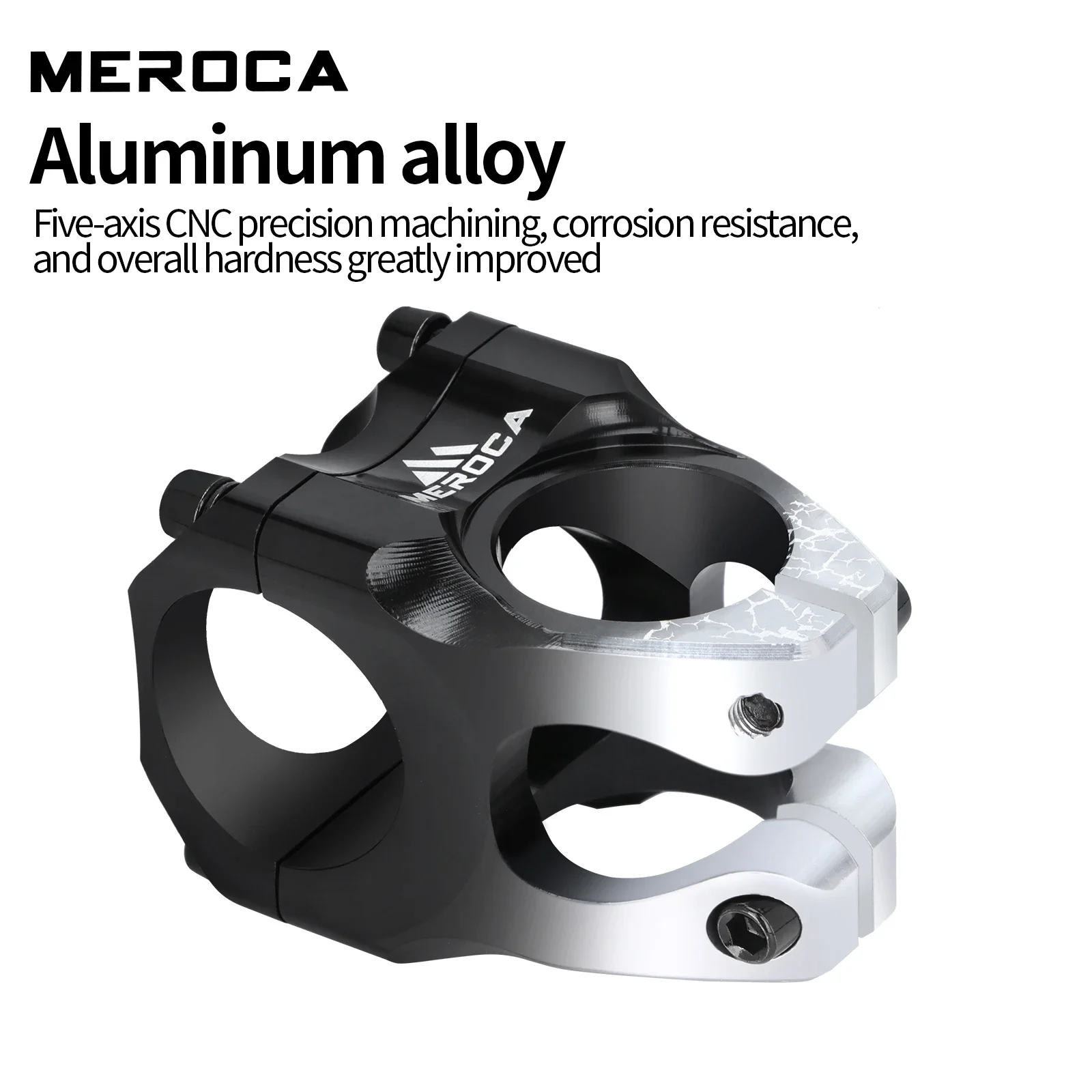 MEROCA High-Strength Bicycle Stem 35mm Length Aluminum Alloy CNC Cutting Mountain Bike Stem for 31.8 Caliber bicycle Handlebar