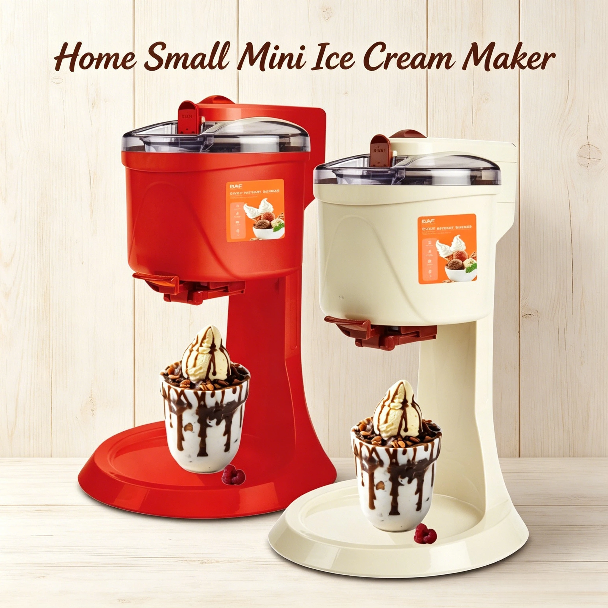 

Household Mini Ice Cream Maker Compact Automatic Stirring Machine Homemade Sorbet Frozen Yogurt & Popsicle Making Device