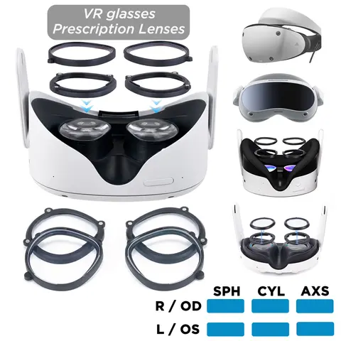 VR Lenses for Oculus Quest 2 Quest 3 Quest 3S Myopia for PS VR2 Prescription Lens PICO 4 Anti Blue Prescription Lens Accessories