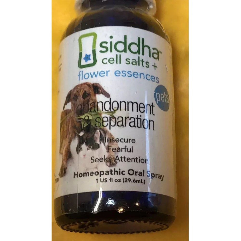 Siddha Cell Salts+(Pets )Abandonment & Separation Homeopathic Remedy Spray BN 1 oz