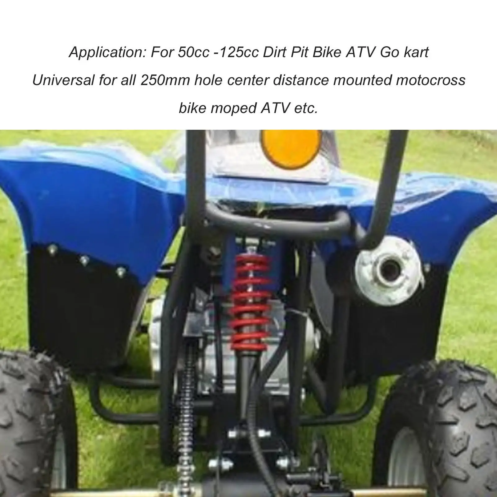 ATV 250mm Shock Absorber Steel Alloy Suspension for 50cc -125cc - Comfortable Riding