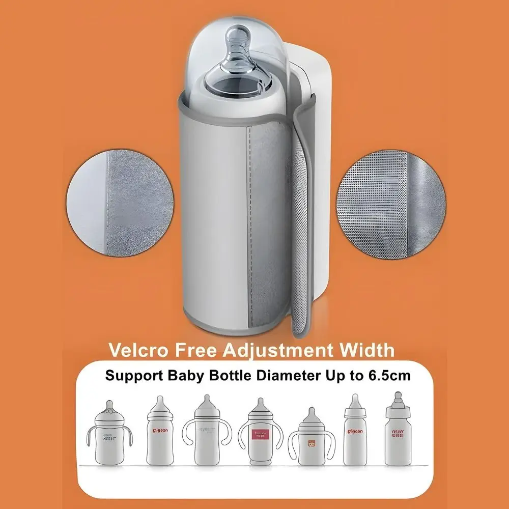 Constant Temperature Baby Bottle Warmer Wireless Digital Display Milk Warmer Rapid Warming Portable Bottle Insulation Cover