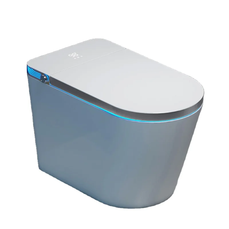 

Modern smart toilet with automatic opening/closing lid electric toilet with bidet built-in heated seat automatic flush toilet