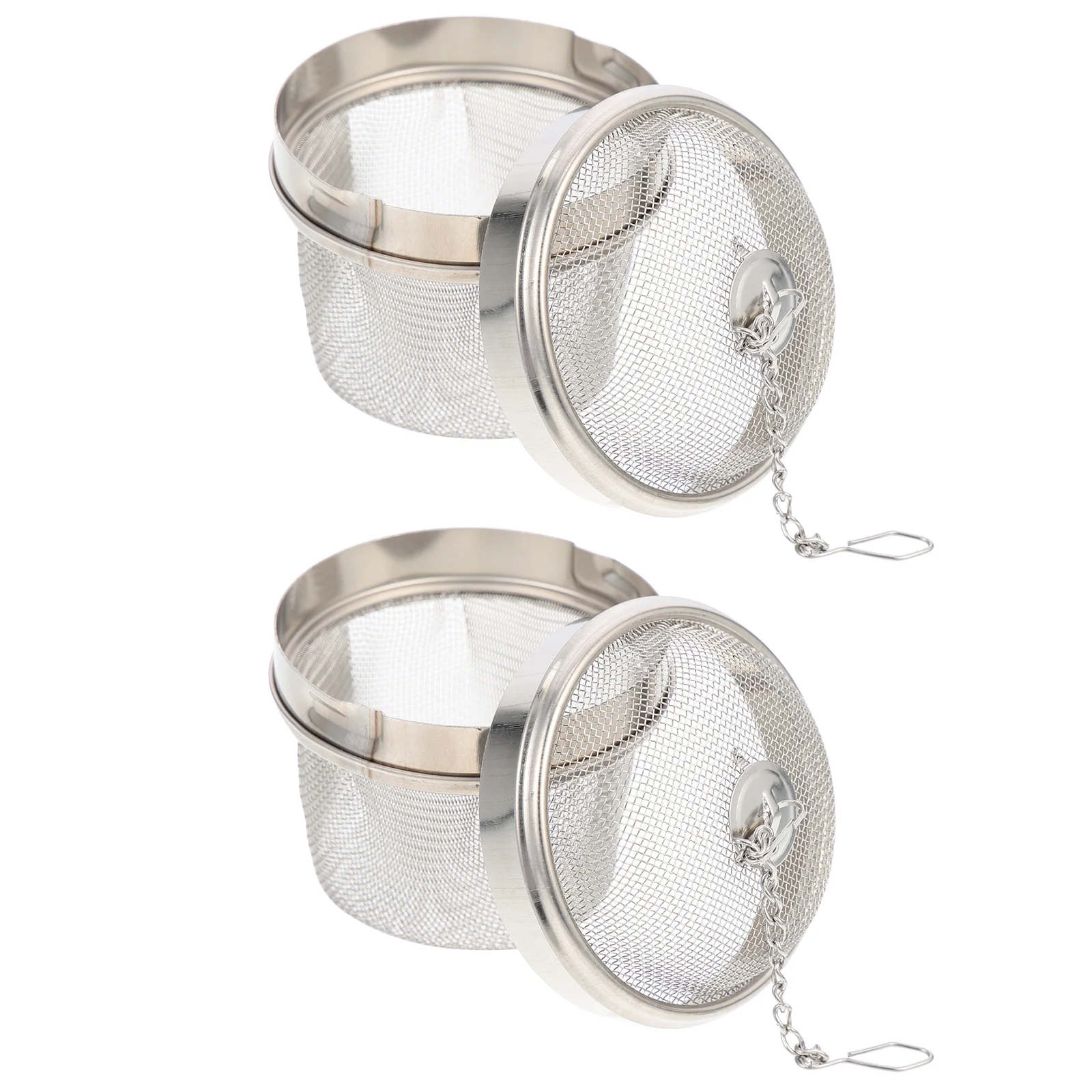 2 Pcs Jewelery Cleaner Rack Seasoning Balls Jewelry Watch Cleaning Basket Stainless Steel Tea Strainer