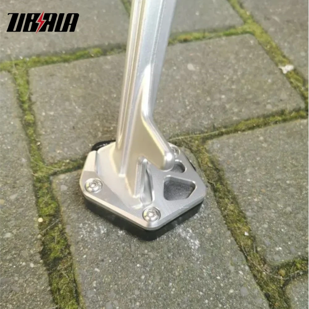 Motorcycle Side Stand Pad Plate Kickstand Enlarger Support Extension Pad Plate Cover For Honda XRV 750 Africa Twin XRV 750 RD 07