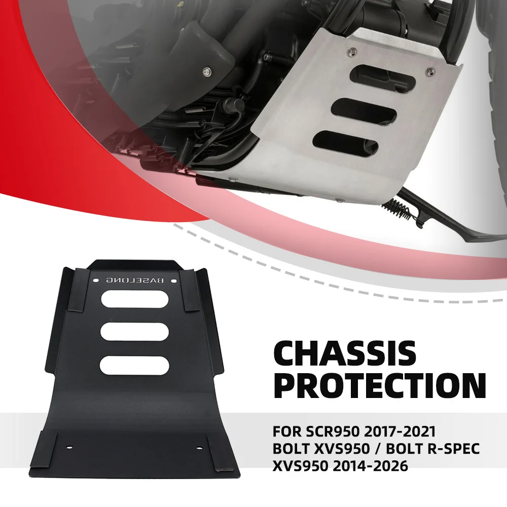 FOR YAMAHA SCR950 2017-2021 Bolt XVS950 / Bolt R-Spec XVS950 2014-2026 2025 Motorcycle Skid Plate Engine Guard Protection Cover