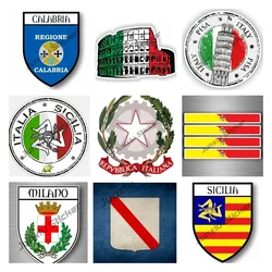 Italienische Flagge Karte Aufkleber Italien Rom Pisa Sizilien Stadt Stempel Schild Tourismus Patriotischer Aufkleber Ganzkörper Kreative Aufkleber