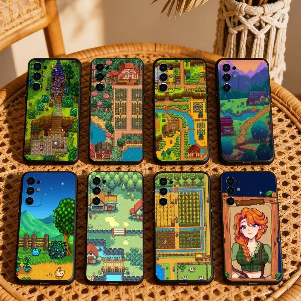 Popular Game S-Stardew Valley Phone Case For Samsung S25,S24,S21,S22,S23,S30,Ultra,S20,Plus,Fe,Soft Silicone Black Cover