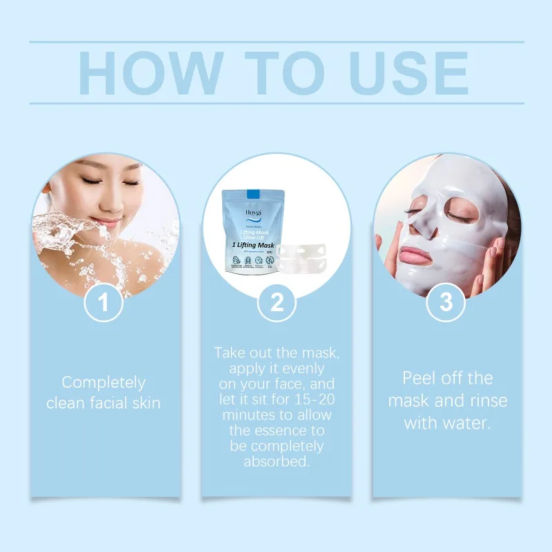 Lifting Mask Collagen V-Shaped Mask Refreshing BrighteningรูขุมขนหดตัวDeep Hydrating Firming Overnight Mask Facial Skin Care