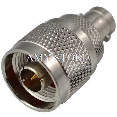 2pcs N male plug to BNC female jack straight adapter