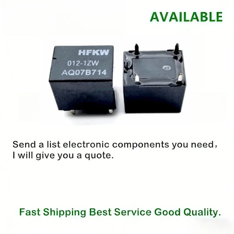 5pcs/lot Original 20A 5pin HFKW 012 024-1ZW 12VDC 24VDC HHFKW-012-1ZW HHFKW-024-1ZW One open and one close 5-pin relay